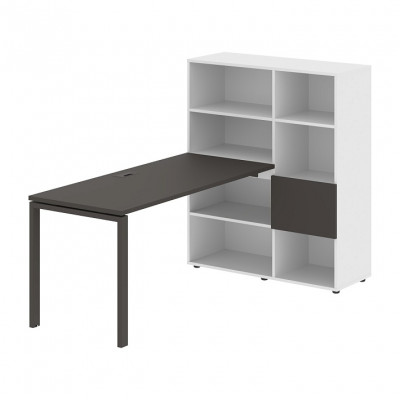 Изображение: Стол-стеллаж EDIS U EURST 1115, мокко/мокко, 1990х1120х1355 мм