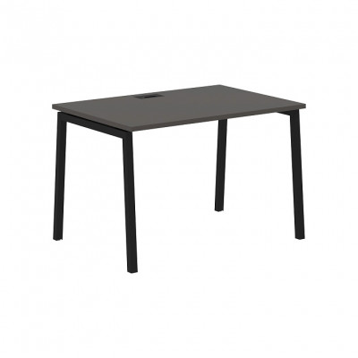 Изображение: Стол прямой EDIS L ELST 1180, мокко/черный, 1160х800х750 мм