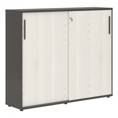 Изображение: Шкаф средний EDIS EMC 1643, ясень траун/мокко, 1606х430х1355 мм