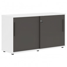 Шкаф низкий EDIS ELC 1343, мокко/мокко/белый, 1346х430х750 мм