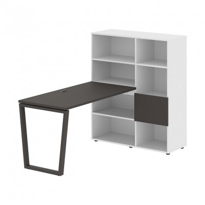 Изображение: Стол-стеллаж EDIS V EVRST 1113, мокко/мокко, 1790х1120х1355 мм