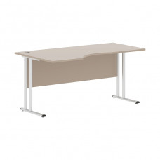 Стол эргономичный IMAGO-M СА-1M(L), мокачино/серебро, 1600х900х755 мм