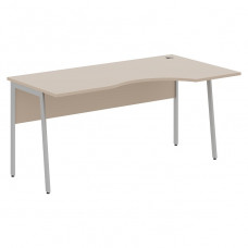 Стол рабочий IMAGO PLUS СА-1P(R), мокачино/алюминий, 1400х900х755 мм