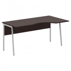 Стол эргономичный IMAGO PLUS СА-1P(R), правый, венге магия/алюминий, 1600х900х755 мм