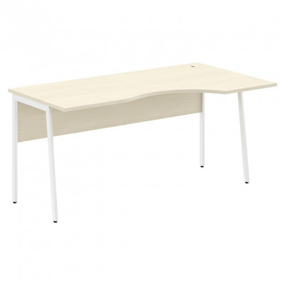 Изображение: Стол эргономичный IMAGO PLUS СА-1P(R), правый, клен/белый, 1600х900х755 мм