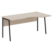 Стол рабочий IMAGO PLUS СА-1P(R), мокачино/антрацит, 1600х900х755 мм