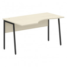 Стол эргономичный IMAGO PLUS СА-2P(L), левый, клен/антрацит, 1400х900х755 мм