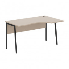 Стол рабочий IMAGO PLUS СА-2P(R), мокачино/антрацит, 1400х900х755 мм