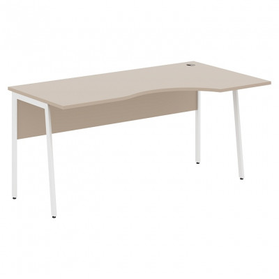 Изображение: Стол рабочий IMAGO PLUS СА-1P(R), мокачино/белый, 1600х900х755 мм