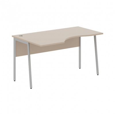 Изображение: Стол рабочий IMAGO PLUS СА-2P(L), мокачино/алюминий, 1600х900х755 мм