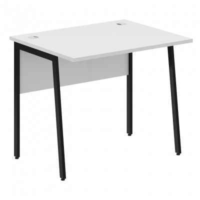 Изображение: Стол рабочий IMAGO PLUS СП-1P, белый/черный, 900х720х755 мм