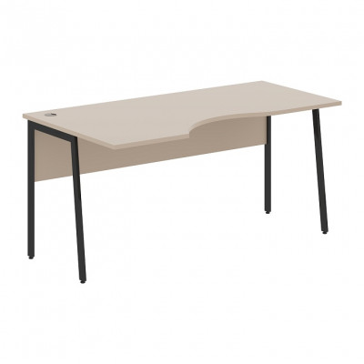 Изображение: Стол рабочий IMAGO PLUS СА-1P(L), мокачино/антрацит, 1600х900х755 мм