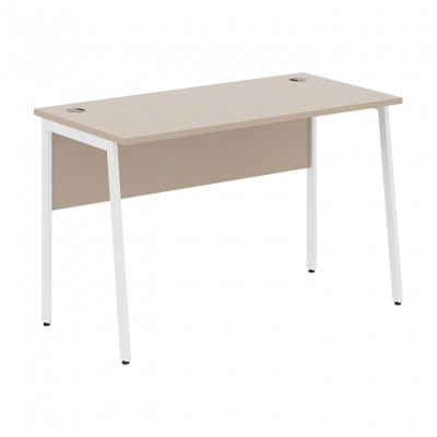 Изображение: Стол рабочий IMAGO PLUS СП-2.1P, мокачино/белый, 1200х608х755 мм