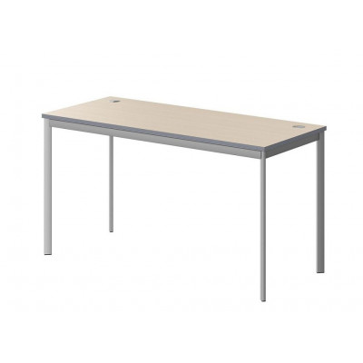 Изображение: Стол рабочий IMAGO-S 140x60 см, клен мультиплекс/алюминий