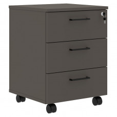 Тумба мобильная JAY JМС 3D.1А, орех мокко, 465х450х628 мм