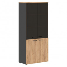 Шкаф комбинированный JAY JHC 85.2, дуб бофорд/антрацит, 856х452х1949 мм