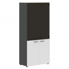 Шкаф комбинированный JAY JHC 85.2, ясень белый/белый/антрацит, 856х452х1949 мм