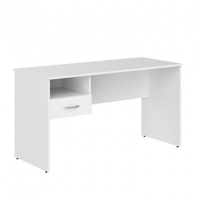 Изображение: Стол рабочий c подвесной тумбой SIMPLE S-1400, 140x60x76 см, белый