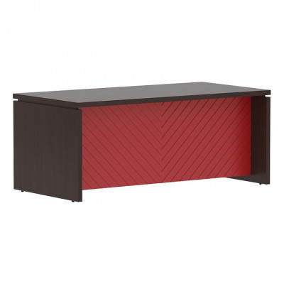 Изображение: Стол руководителя TORR LUX TLST 189H, венге магия/красный, 1800х900х750 мм