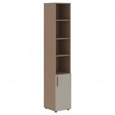 Шкаф-стеллаж узкий VELION VHCS 40.5, аметист/кобра, 400х430х2253 мм