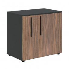 Тумба с фригобаром VELION VENEER VRGR 8655, американский орех/яшма черный, 860х550х800 мм
