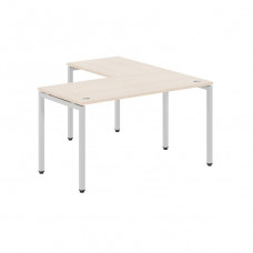 Стол угловой XTEN-S 140x150, бук тиара/алюминий