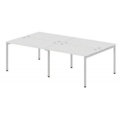 Изображение: Бенч-система XTEN-S 240x140, белый/алюминий