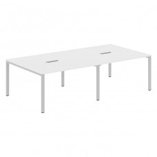 Стол для переговоров XTEN-S60 XS6SCT 2714, белый/алюминий, 2720х1406х750 мм