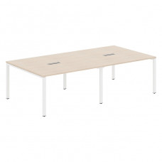 Стол для переговоров XTEN-S60 XS6SCT 2714, бук тиара/белый, 2720х1406х750 мм
