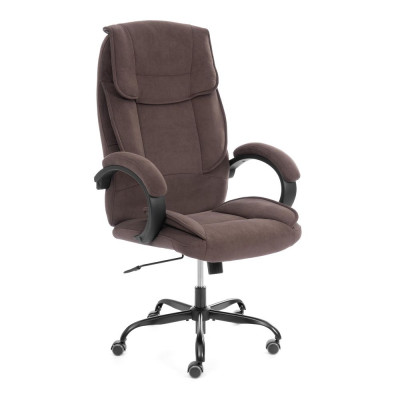 Изображение: Кресло Tetchair OREON metalBL велюр, коричневый, 6
