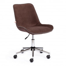 Кресло Tetchair STYLE флок, коричневый, 6