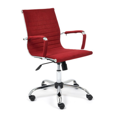 Изображение: Кресло Tetchair URBAN-LOW флок, бордовый, 10