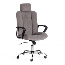 Кресло Tetchair OXFORD хром флок, серый, 29
