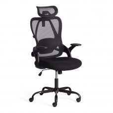 Кресло Tetchair Invite ткань, черный, 70х70х112 см