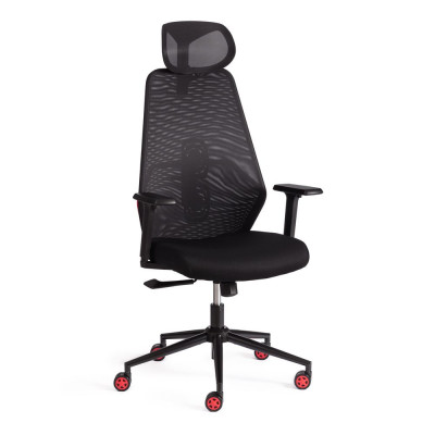 Изображение: Кресло Tetchair Matrix red ткань, черный, 66х70х123 см