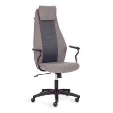Кресло Tetchair AVIATOR флок, ткань, серый/серый, 29/W-12
