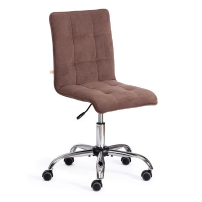 Изображение: Кресло Tetchair ZERO флок, коричневый, 6