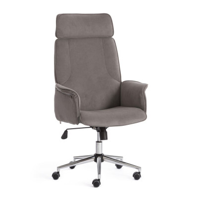 Изображение: Кресло Tetchair CHARM флок, серый, 29