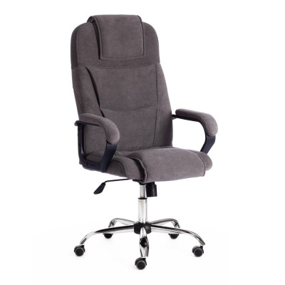 Изображение: Кресло Tetchair BERGAMO хром (22) флок, серый, 29