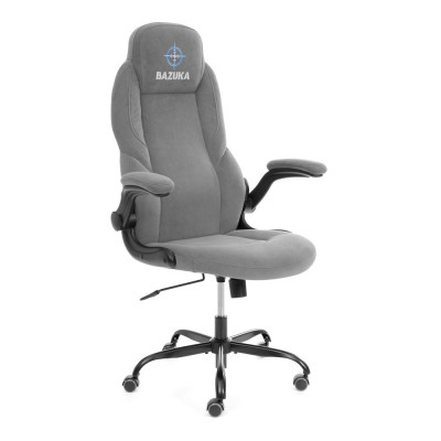 Кресло Tetchair BAZUKA metalBL велюр, серый, 29, 54х48х132 см Кресло Tetchair BAZUKA metalBL велюр, серый, 29, 54х48х132 см
