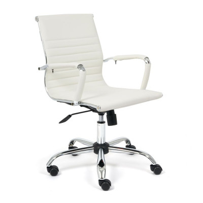Изображение: Кресло Tetchair URBAN-LOW экокожа, белый, 36-01