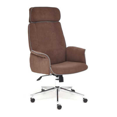 Изображение: Кресло Tetchair CHARM флок, коричневый, 6