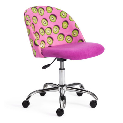 Изображение: Кресло Tetchair MELODY ткань/флок, фиолетовый, Botanica 06 kiwi/138