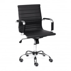 Кресло Tetchair URBAN-LOW экокожа, черный, 36-6