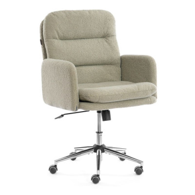 Изображение: Кресло Tetchair Dover хром букле, олива, barni dusty green