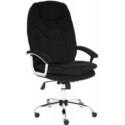 Изображение: Кресло Tetchair SOFTY LUX флок, черный, 35