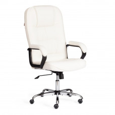 Кресло Tetchair СН9944 (22) хром экокожа, белый, 36-01