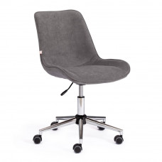 Кресло Tetchair STYLE флок, серый, 29