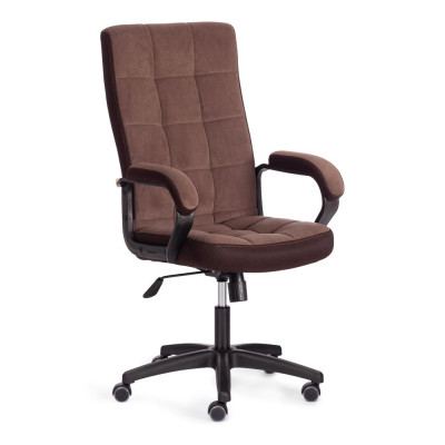Изображение: Кресло Tetchair TRENDY (22) флок/ткань, коричневый, 6/TW-24