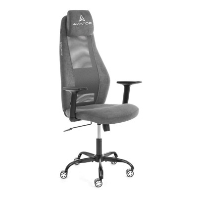 Изображение: Кресло Tetchair AVIATOR PLT metalBL ткань, серый, KUB 05/W-12